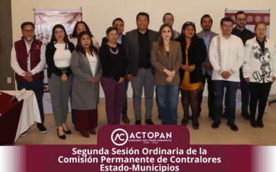 Segunda sesión ordinaria de la comisión permanente de controladores Estado-Municipio