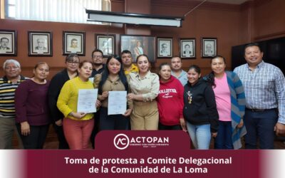 Toma de protesta a Comite Delagacional de la Comunidad de La Loma
