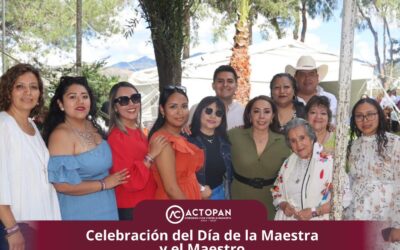 Unión y reconocimiento: Gran celebración del Día del Maestro en Actopan