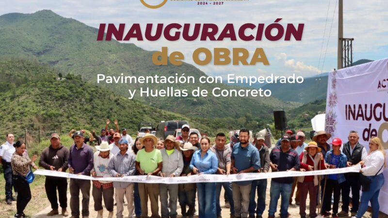 Inauguración de Obra de Pavimentación con Empedrado y Huellas de Concreto