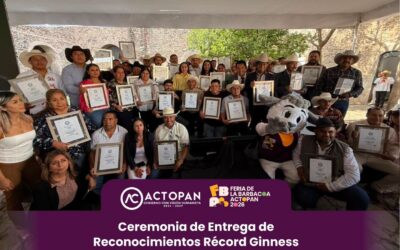 En el 480 aniversario de Actopan, reconocen a los creadores de la línea de tacos más grande del mundo