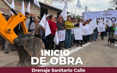 Arranca obra de drenaje sanitario en Chicavasco