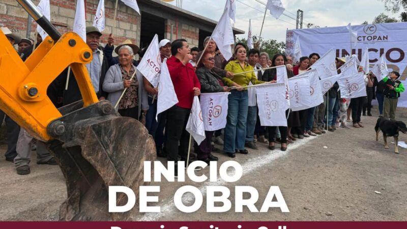 Arranca obra de drenaje sanitario en Chicavasco