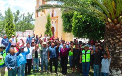 Gobierno de Actopan y vecinos alistan la comunidad de Dajiedhi para su feria patronal