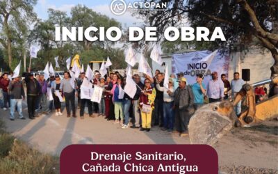 Inician trabajos de drenaje sanitario en la comunidad de Cañada Chica Antigua