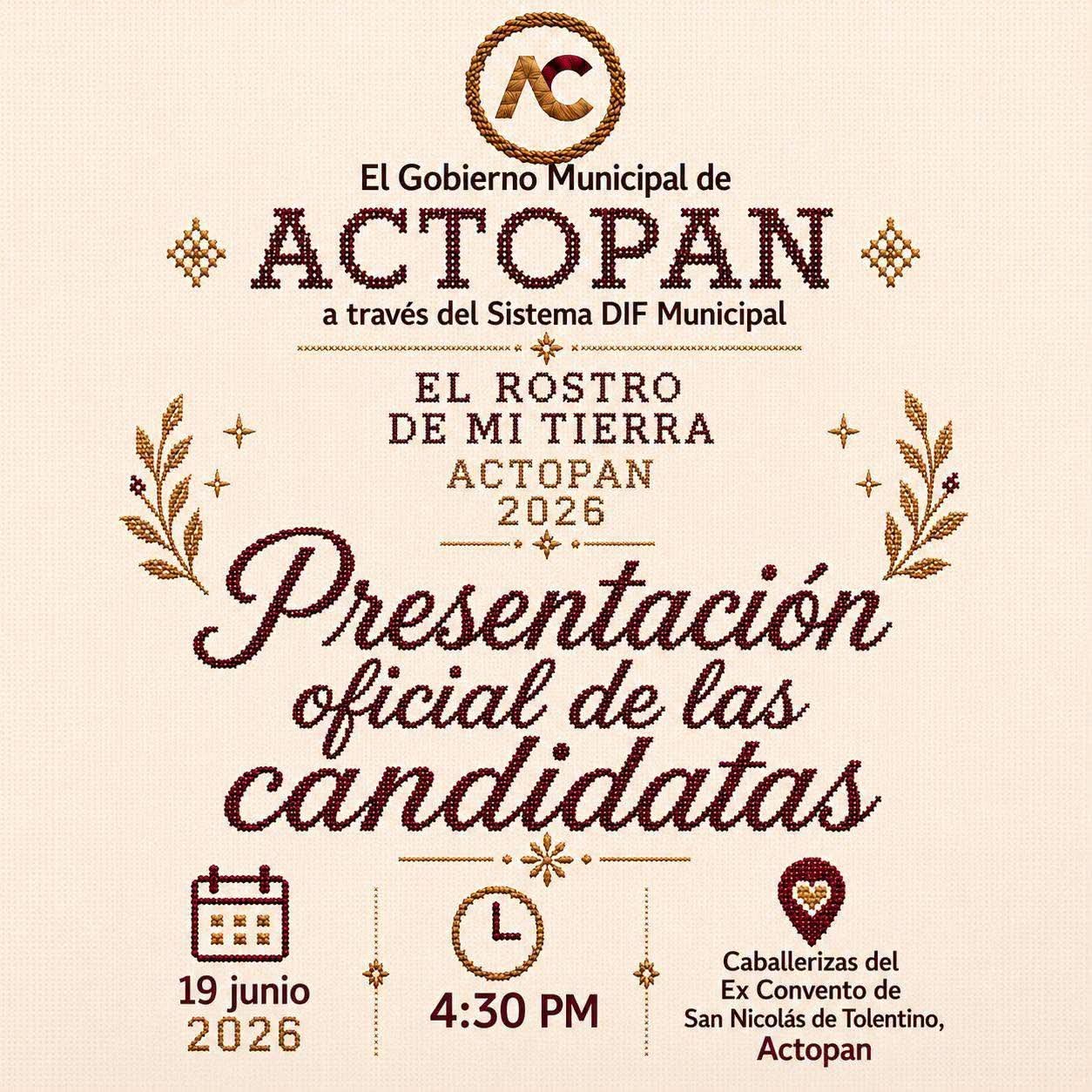 Presentación de las candidatas "El Rostro de Mi Tierra"