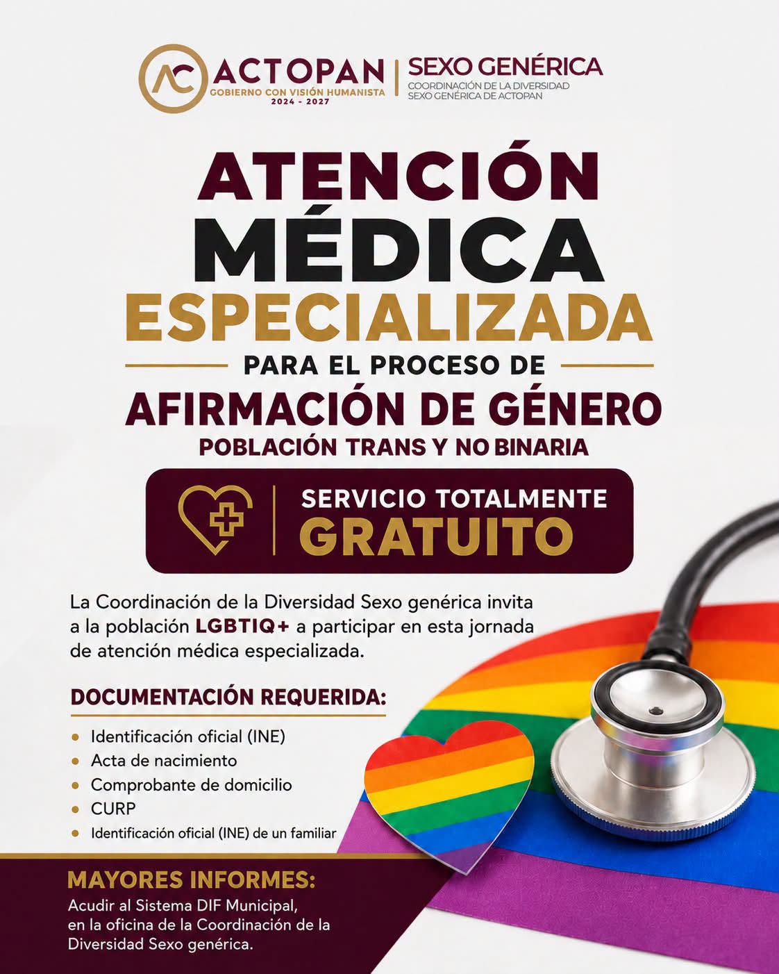 Atención médica gratuita para afirmación de género