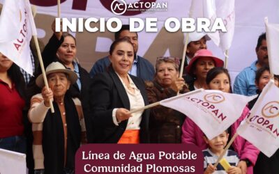 Inicio de obra de línea Agua Potable Plomosas