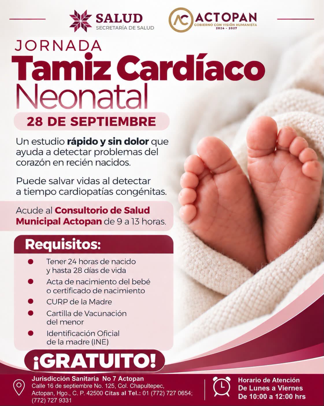 Jornada de Tamiz Cardiaco Neonatal