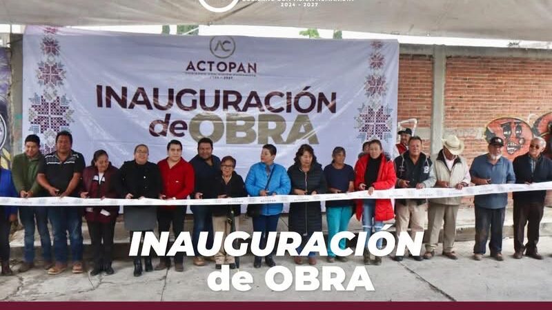 Inauguración de obra, Colonia Aviación