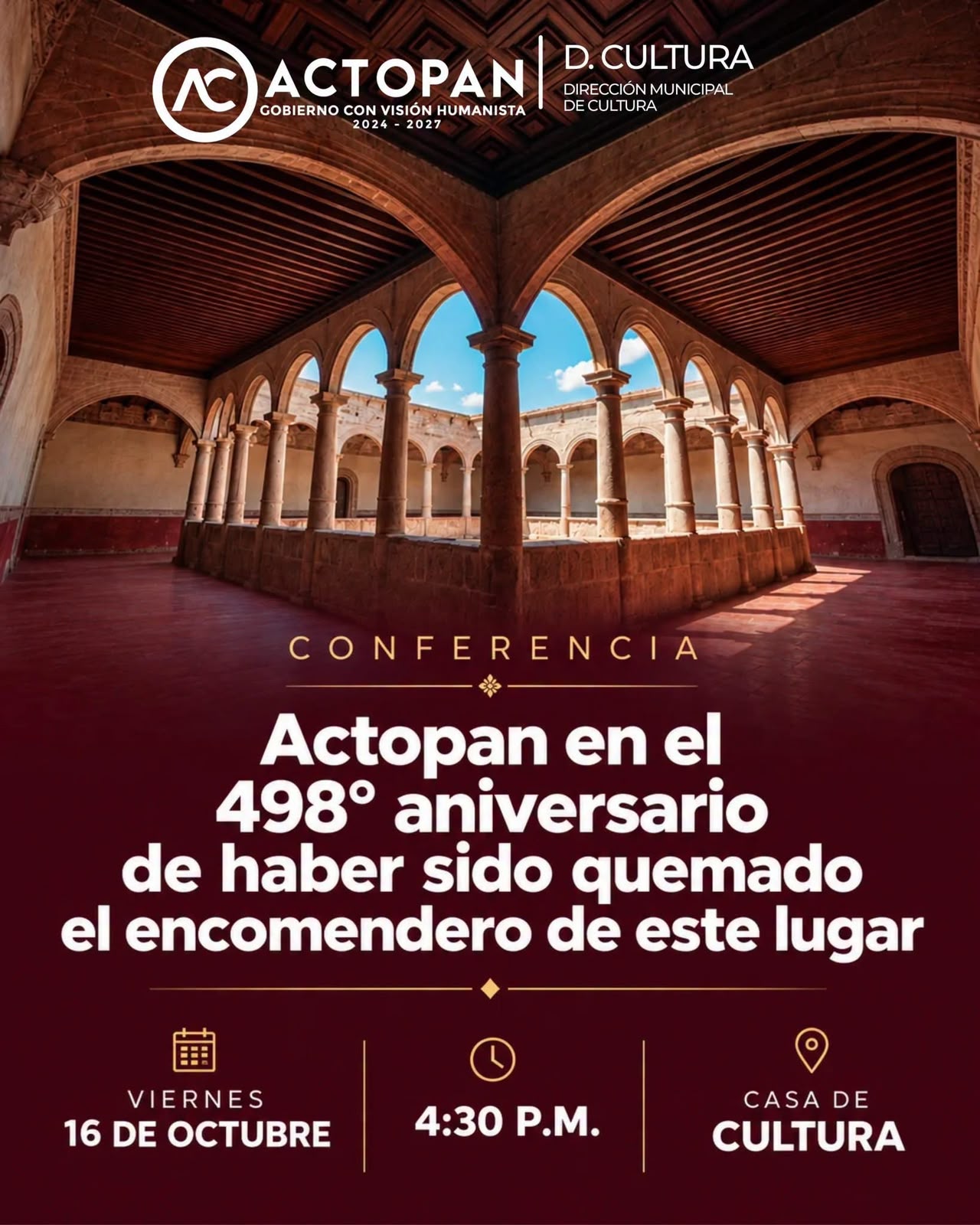 Conferencia 498° Aniversario de la Quema del Encomendero