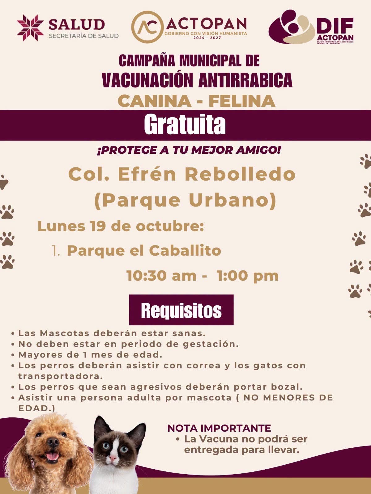 Vacunación Antirrabica