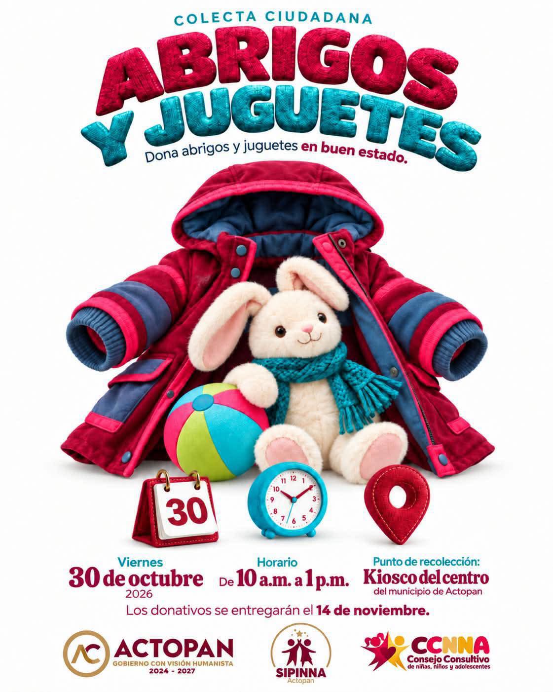 Colecta Abrigos y Juguetes